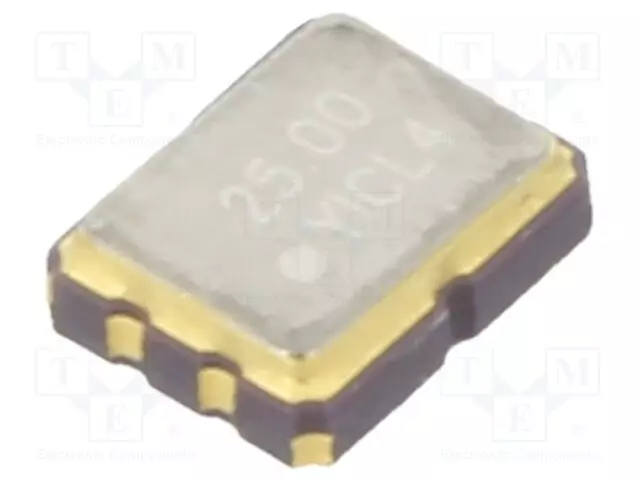 GENERAATTORI: KVARTSI - 25MHZ - SMD - 3,3V - ±50PPM - -20÷70°C - Kiteet ja oskillaattorit - OSC25M-3.32S3 - 1