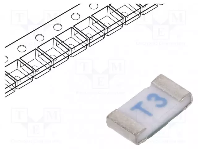 KERAAMINEN - 3A - 63VAC - 63VDC - SMD - C1T - 1206 - SMD 1206 sulakkeet - hitaat - C1T-3 - 1