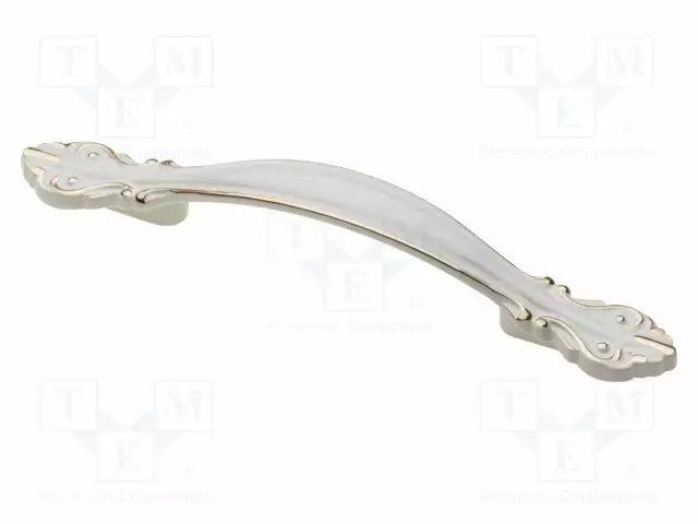 HOLDER - ZNAL - VALKOINEN GOLD - H: 23MM - L: 147MM - W: 20MM - ROYAL - HANDLE - Koteloiden lisätarvikkeet - GTV-UZ-RL2-96-1003 - 1