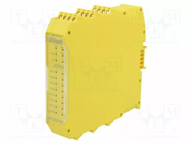 I/O LAAJENNUSMODUULI - RUUVI-24VDC - IN: 4 - OUT: 12 - DIN-KISKOLLE - Turvakytkimet - säätömoduulit - 1100043 - 1