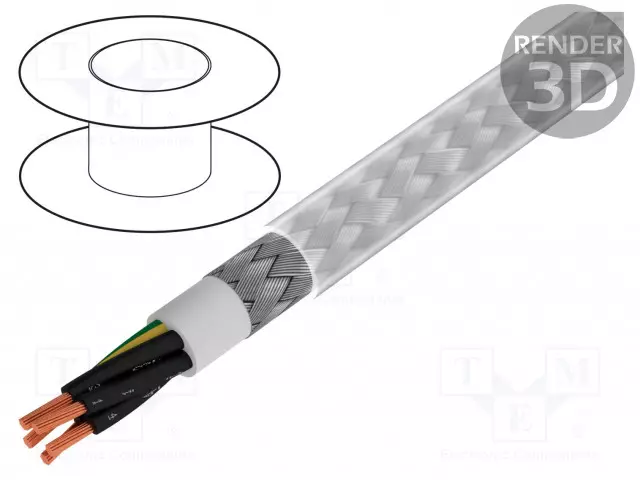 JOHTO - BIT 500 CY - 12G1MM2 - SUOJATTU,TINATTU KUPARIPUNOS - PVC - Suojatut moninapakaapelit - BITNER-S54343 - 1