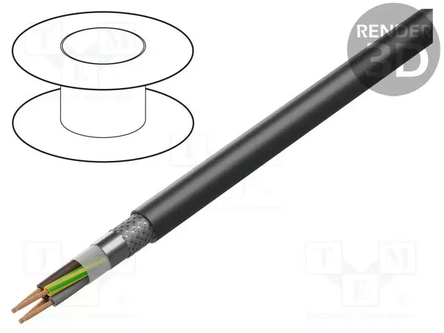 JOHTO - BITSERVO UV 2XSLCYK-J FR - 4G6MM2 - CU - PVC - MUSTA - Virtajohdot metritavara - BITNER-IP2123 - 1