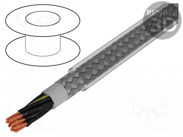 JOHTO - PRO-MET - 12G1MM2 - SUOJATTU,TINATTU KUPARIPUNOS - PVC - Suojatut moninapakaapelit - 470121CY-CL033 - 1