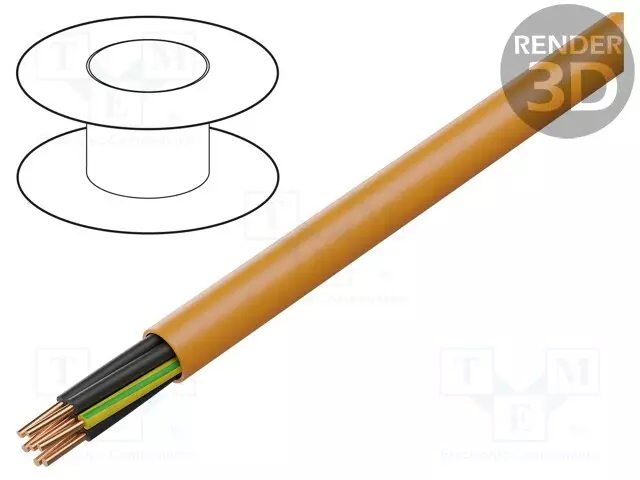 JOHTO: VIRTA-BITFLAME 1000 - 7G2,5MM2 - ERISTYS: LSZH - LANKA: CU - Tulen kestävät kaapelit - BITNER-B63943 - 1