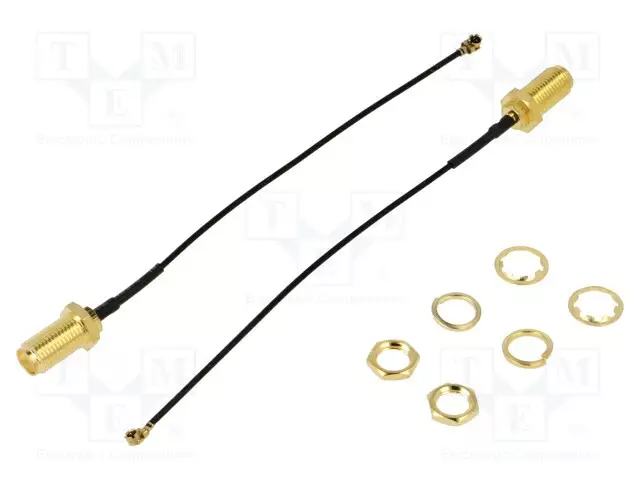 KAAPELI - 100MM - IPEX MHF1,SMA NAARAS - 50OHM - 2KPL - Antennijohdot - DF-FIT0833 - 1