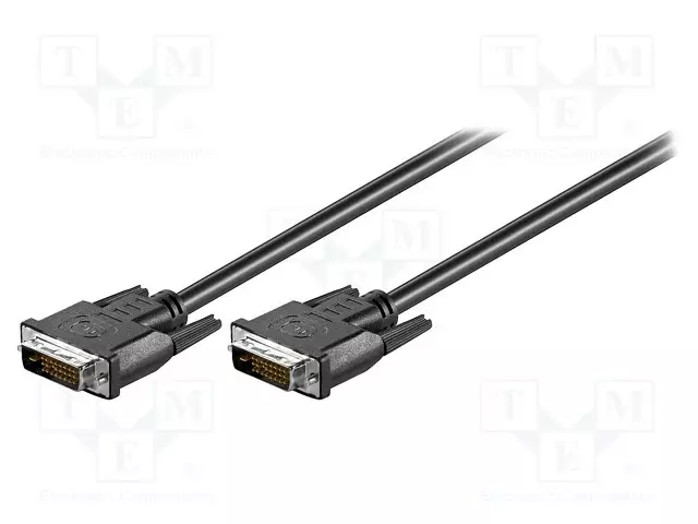 KAAPELI - DVI-D (24+1) PISTOKE,MOLEMMIN PUOLIN - 3M - MUSTA - HDMI, DVI, DisplayPort johdot - DVIMM2413 - 1