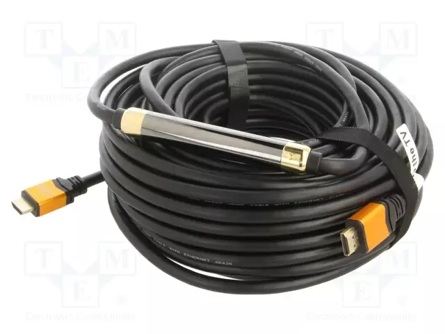 KAAPELI - HDMI-PISTOKE,MOLEMMIN PUOLIN - 4K,UHD 2160P MUSTA - HDMI, DVI, DisplayPort johdot - ART-OEM-43 - 1