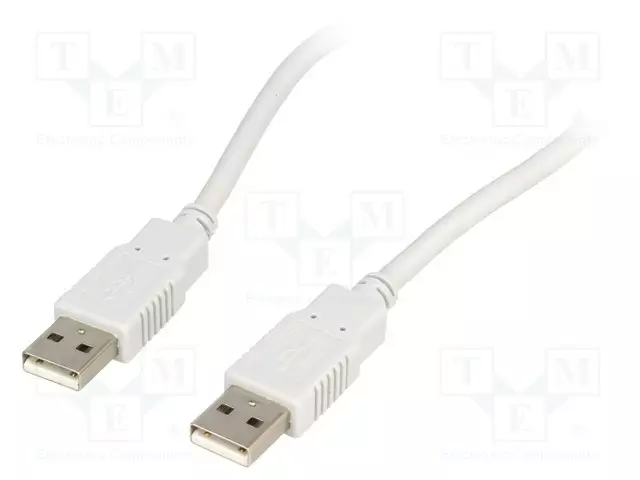 KAAPELI - USB 2.0 - USB A PISTOKE,MOLEMMIN PUOLIN - 3M - USB kaapelit ja adapterit - BQC-USB2AA3 - 1