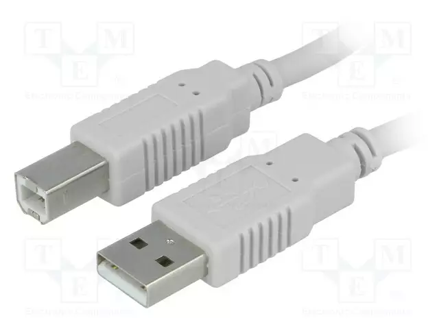KAAPELI - USB 2.0 - USB A PISTOKE,USB B PISTOKE - 3M - HARMAA - CU - USB kaapelit ja adapterit - CAB-USBAB3 - 1