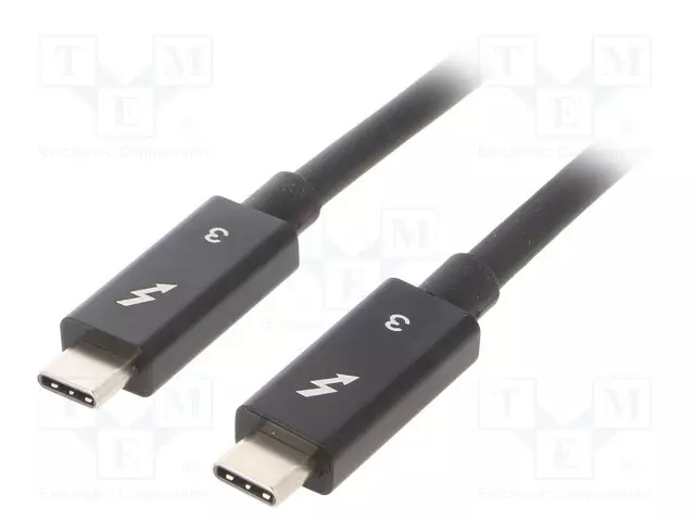 KAAPELI - USB 3.1 - USB C PISTOKE,MOLEMMIN PUOLIN - NIKKELÖITY - USB kaapelit ja adapterit - AK-USB-33 - 1