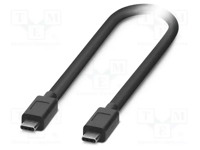 KAAPELI - USB 3.2 GEN 1 - USB C PISTOKE,MOLEMMIN PUOLIN - 2M - MUSTA - USB kaapelit ja adapterit - 1333213 - 1