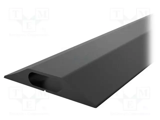 KAAPELISUOJA - LEV: 83MM - PIT: 3M - PVC - H: 14MM - MUSTA - CABLEPRO GP - Työturvallisuus ja -terveys - COBA-CP010013 - 1