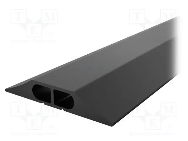 KAAPELISUOJA - LEV: 83MM - PIT: 9M - PVC - H: 14MM - MUSTA - CABLEPRO DATA - Työturvallisuus ja -terveys - COBA-CP010003 - 1