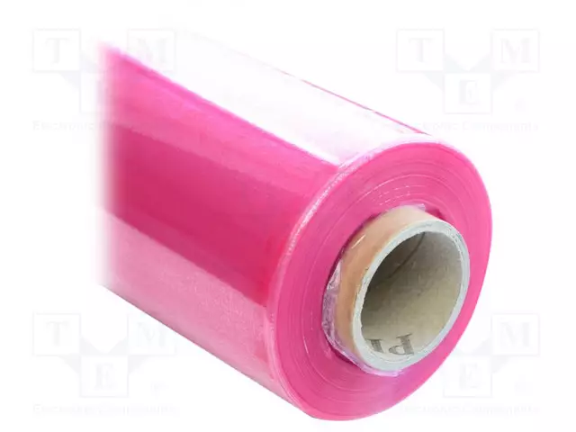 KALVO - ESD - L: W: 500MM - PAKS.: 25UM - POLYETEENI - PINKKI - - ESD laukut, foliot - ATS-019-0003 - 1