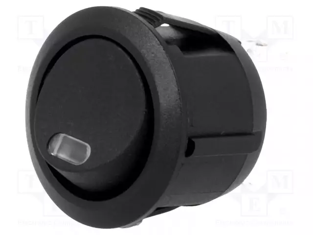 KEINUKYTKIN - SPST - AS: 2 - ON-OFF - 20A/14VDC - MUSTA - LED,PISTE - R13-112-DC - Keinukytkimet - R13112L02BBR0L3 - 1