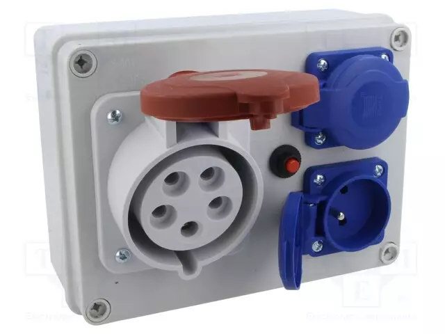 KOJEISTO - IP44 - RAPPAUKSEN PÄÄLLE - ABS - RUUVIKIERRE: PG16 - Sulakeasennustarvikkeet - B.1603 - 1