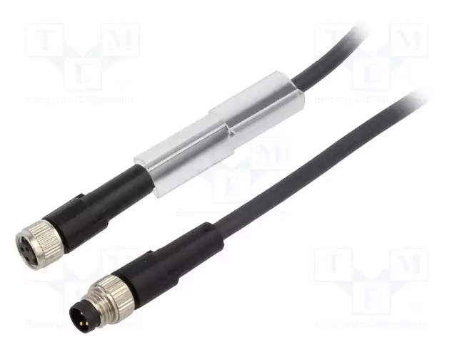 KAAPELI: ANTUREITA/AUTOMATIIKKAA VARTEN - M12,M8 - PIN: 3 - 1M - 60VDC - Teollisuus anturikaapelit - 22260243 - 1