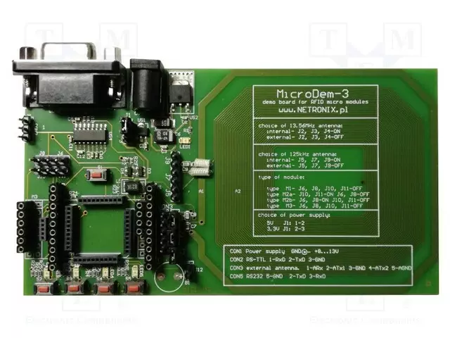 LAAJENNUSLEVY - RS232 - 128X70MM - 8÷13VDC - DC,RS232 - Kommunikaatiomoduulien lisätarvikkeet - MICRODEM3 - 1