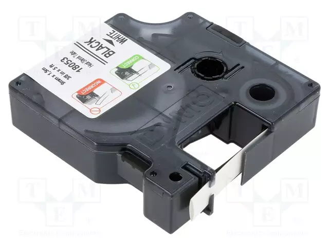 LÄMPÖKUTISTUVAT MERKIT - 1,5M - VALKOINEN - MERKIN VÄRI: MUSTA - Tarratulostimet ja merkitsijät - DYMO.18053 - 1