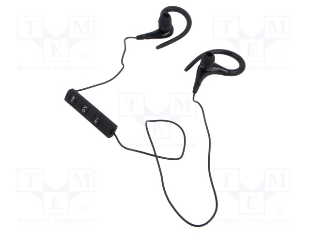 LANGATTOMAT KUULOKKEET MIKROFONILLA - MUSTA - LED DIODIN KANSSA - Tietokoneen oheislaitteet - SAVSLWE-03 - 1