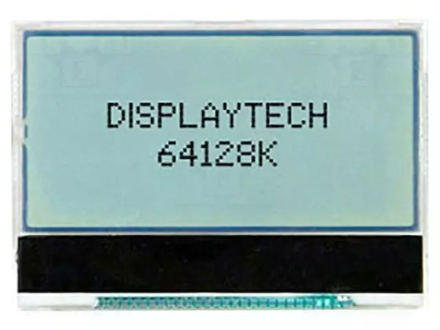 LCD NÄYTTÖ - GRAAFINEN - 128X64 - FSTN POSITIVE - 58,2X41,7X8,5MM - Graafiset LCD-näytöt - 64128K-FC-BW-3 - 1