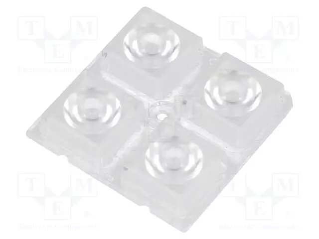 LED-LINSSI - NELIÖMAINEN - LÄPINÄKYVÄ - 25÷32° - H: 8,5MM - Linssit LEDeille - C13233 - 1