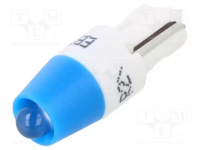 LED LAMPPU - SININEN - T5 - 24VDC - 24VAC - MUOVI - 3MM - -20÷60°C - Merkkivalot ja pienoislamput - 1511A35B3 - 1