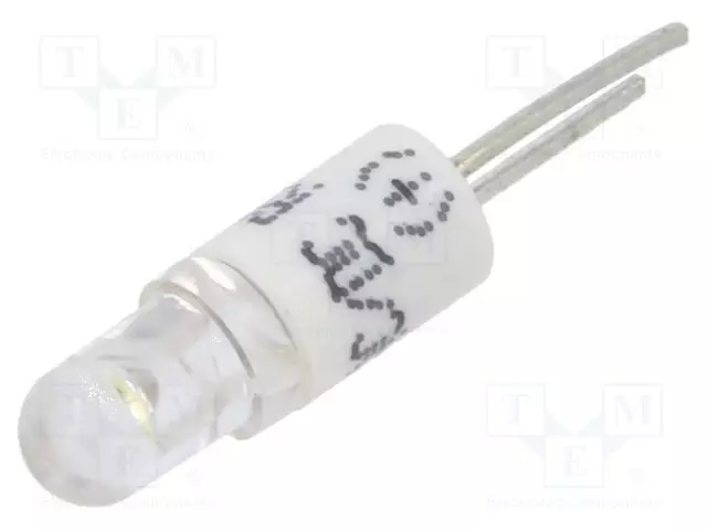 LED LAMPPU - VALKOINEN - BI-PIN - 24VDC - 24VAC - MUOVI - 3MM - -20÷60°C - Merkkivalot ja pienoislamput - 1501535W3 - 1