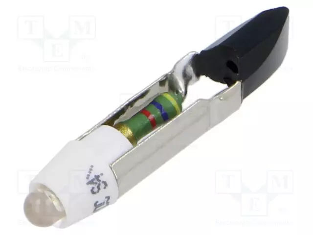LED LAMPPU - VALKOINEN - T5,5 - 28VDC - 28VAC - MUOVI - 3MM - -20÷60°C - Merkkivalot ja pienoislamput - 1505145W3 - 1