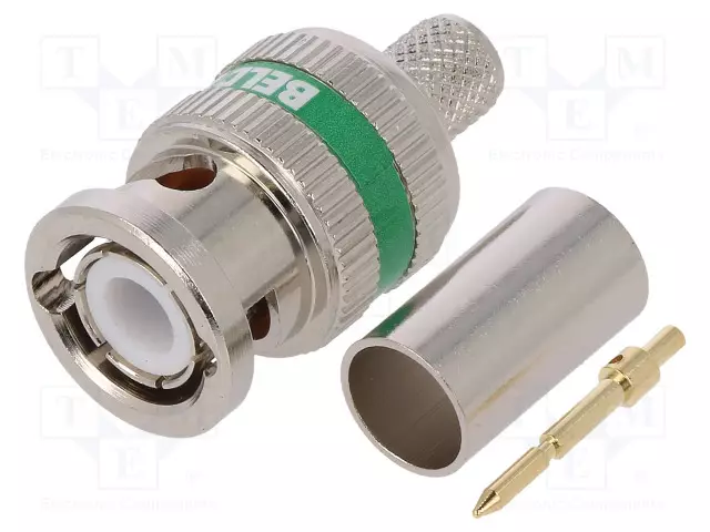 LIITIN: BNC - PISTOKE - UROS - SUORA - 75OHM - PURISTUS - RG6 - JOHTOON - BNC liittimet - 1694ABHD3 - 1