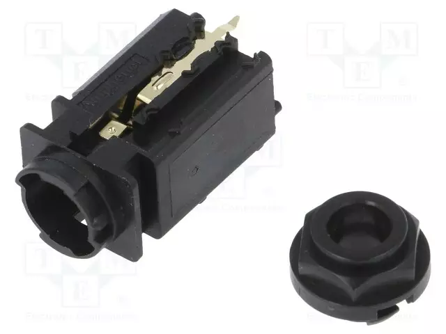 LIITIN: JACK 6,3MM - N LIITINAARAS - STEREO - NAVAT: 3 - SUORA - Plugit ja jakit - ACJS-PVB-3 - 1