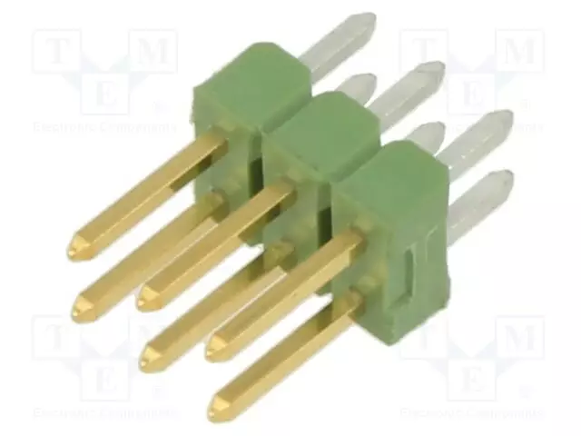 LIITIN: PIN - PIN-LIITIN - UROS - PIN: 6 - THT - AMPMODU MOD II - SUORA - Piikkirimaliittimet - 826656-3 - 1