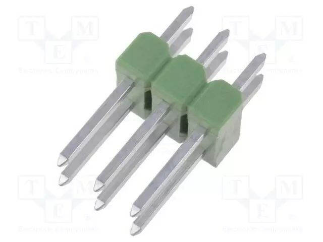 LIITIN: PIN - PIN-LIITIN - UROS - PIN: 6 - THT - AMPMODU MOD II - SUORA - Piikkirimaliittimet - 826925-3 - 1