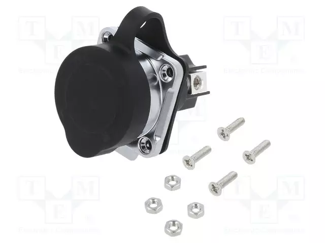 LIITIN: PYÖREÄT - PISTORASIA - KOKO 28 - 02 - NAARAS - PIN: 3 - 500V - 43A - Erikoisliittimet - 2820-03 - 1