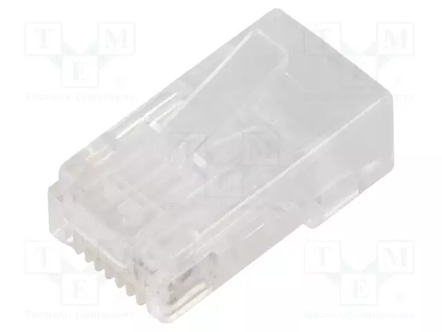 LIITIN: RJ45 - PISTOKE - PIN: 8 - CAT: 6 - SUOJATTU - 8P8C - JOHTOON - IDC - RJ liittimet - 54553 - 1