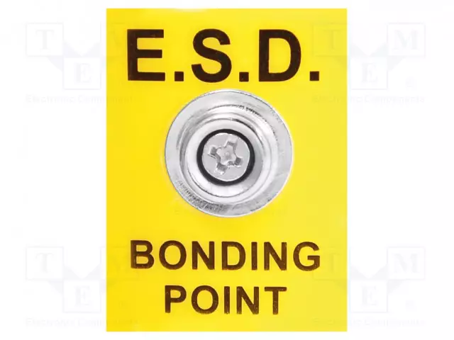 MAADOITUSPISTOKE - ESD - 35X25MM - MUSTA,KELTAINEN - 1MOHM - ESD lisätarvikkeet - ATS-070-0003 - 1