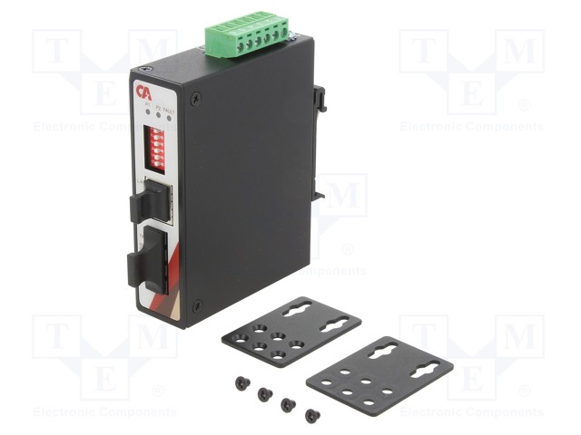 MEDIAMUUNNIN - ETHERNET/ETHERCAT/YKSIMUOTOVALOKUITU - 12÷48VDC - Teollisuusverkot - METU-0201-S3 - 1