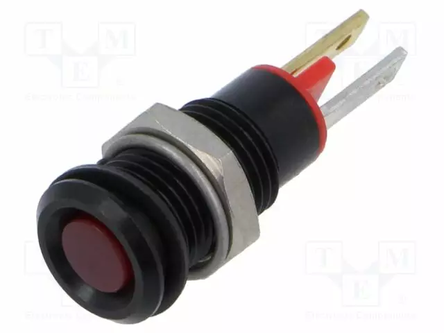 MERKKIVALO: LED - LITTEÄ - PUNAINEN - 2VDC - Ø8MM - Merkkivalot ja pienoislamput - 19011053 - 1