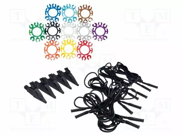 MITTAUSJOHDOT - KROKOTIILIT X5,MITTAUSJOHDOT X5,KAAPELIMERKIT - Mittausjohdot - CA-P01295483 - 1