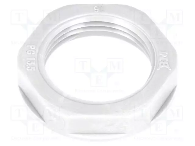 MUTTERI - PG13,5 - POLYAMIDI - 27MM - HARMAA - Läpivientikappaleiden mutterit - BM4813 - 1