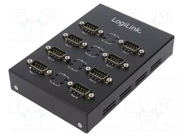 MUUNNIN - USB 2.0 - D-SUB 9PIN PISTOKE X8,USB B RASIA - USB kaapelit ja adapterit - AU0033 - 1