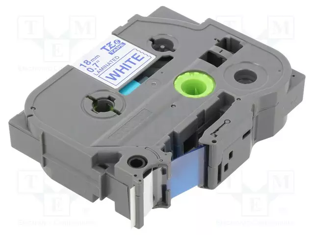 NAUHA - 18MM - 8M - VALKOINEN - MERKIN VÄRI: SININEN - Tarratulostimet ja merkitsijät - BR-TZE243 - 1