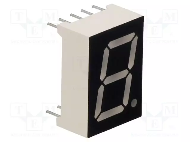 NÄYTTÖ: LED - 7-SEGMENTTINÄYTTÖ - 13,2MM - 0,52" - MERK.LKM: 1 - ANODI - 7-segmenttinäytöt - FYS-5211BUHR-21-L3 - 1
