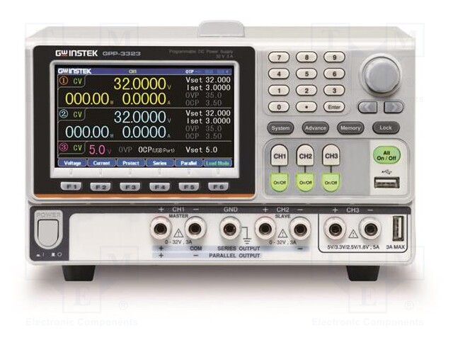 LABORATORY POWER SUPPLY: PROGRAMMABLE - LINEAR,MULTI-CHANNEL - Laboratorioteholähteet - GPP-3323 - 1