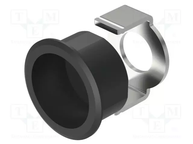 PAINIKEKOTELO - 16MM - Ø16MM - MUSTA - P.MITAT: Ø19MM - Taulukytkimien lisävarusteet - 18-920.3 - 1