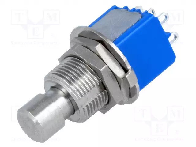 PAINOKYTKIN - AS: 2 - DPDT - 3A/250VAC - 4A/30VDC - ON-(ON) - IP40 - Standardikytkimet - 8642A5X933 - 1
