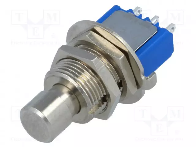 PAINOKYTKIN - AS: 2 - SPDT - 3A/250VAC - 4A/30VDC - ON-(ON) - IP40 - Standardikytkimet - 8632A5X933 - 1