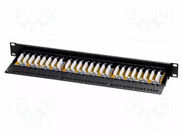 PATCH-PANEELI - RJ45 - MUSTA - RJ liittimet - LOG-NP0133 - 1