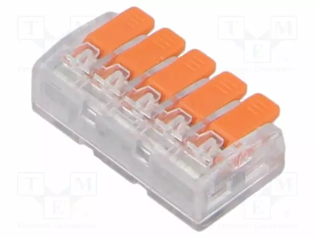 PIKALIITIN - 32A - 450V - JOHTOON - JOUSIPURISTIN - 0,5÷4MM2 - NAVAT: 1 - WAGO ja muut pikaliittimet - PE.4193 - 1