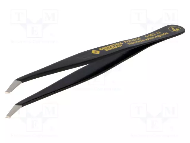 PINSETTI - TERÄN KÄRKI TAIVUTETTU 35° KULMASSA,ANTIMAGNEETTISET - ESD-atulat - BRN-5-062-13 - 1